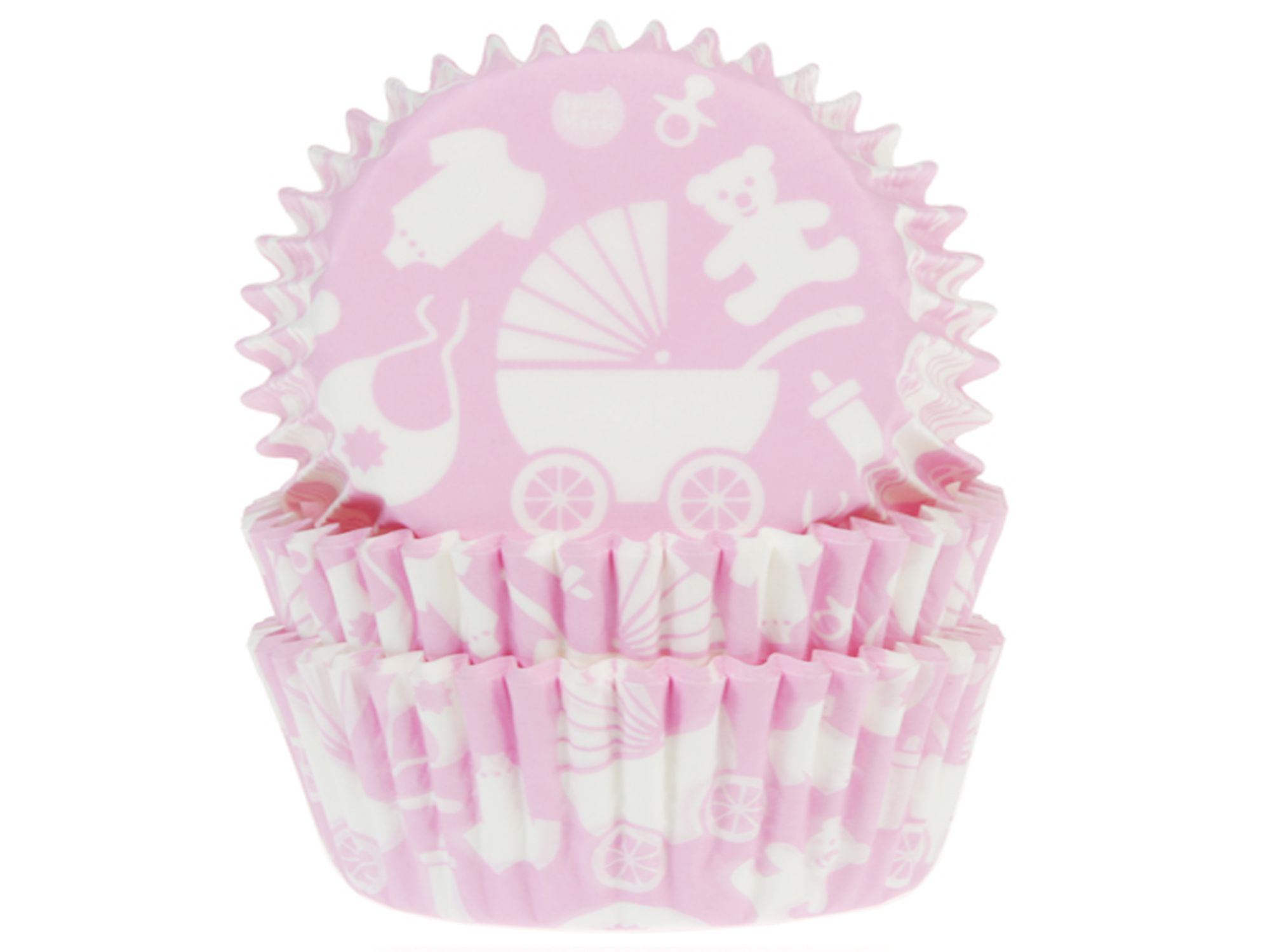Muffinförmchen Babyparty Pink